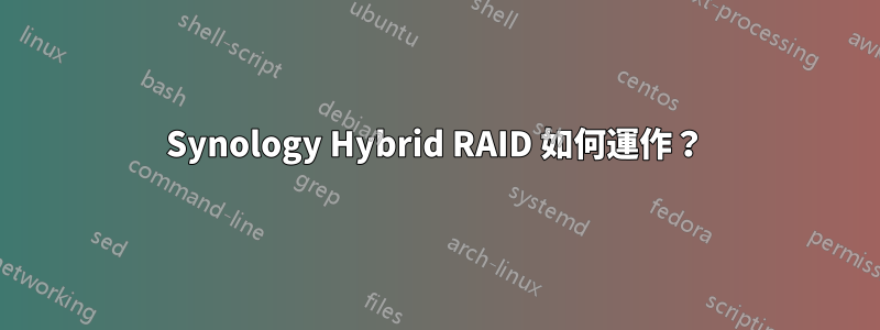 Synology Hybrid RAID 如何運作？