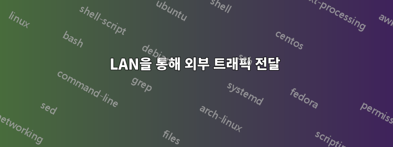 LAN을 통해 외부 트래픽 전달