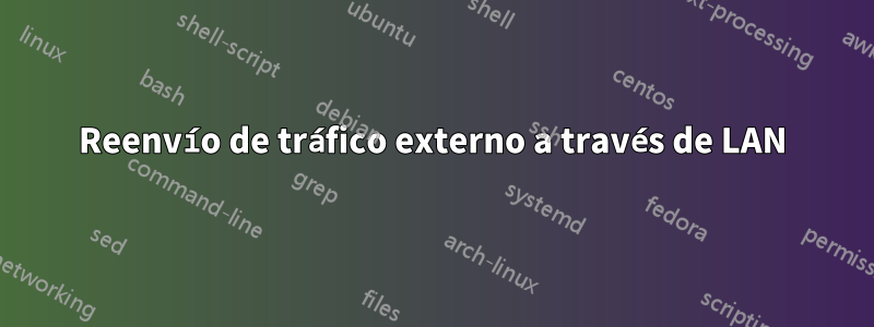 Reenvío de tráfico externo a través de LAN