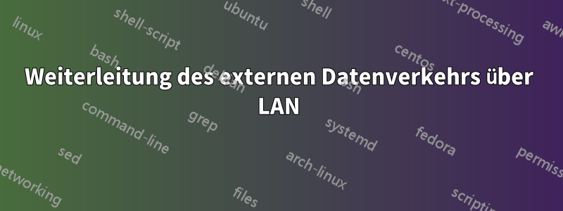 Weiterleitung des externen Datenverkehrs über LAN