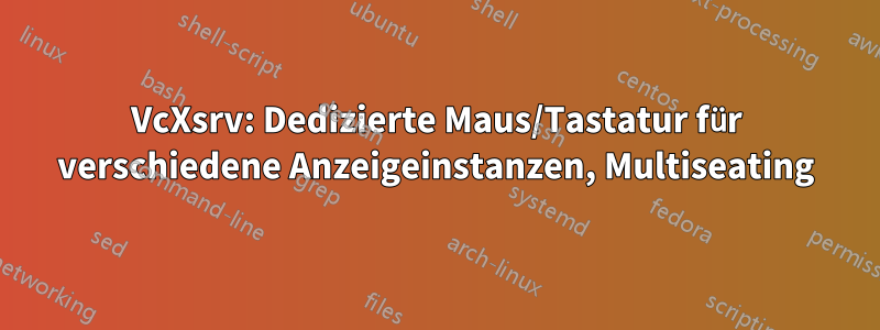 VcXsrv: Dedizierte Maus/Tastatur für verschiedene Anzeigeinstanzen, Multiseating