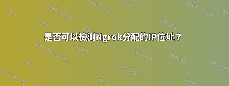 是否可以檢測Ngrok分配的IP位址？