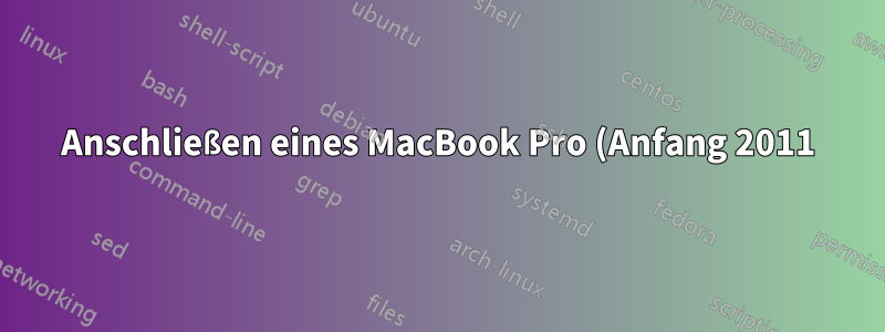 Anschließen eines MacBook Pro (Anfang 2011) an eine Laptop-Dockingstation (Sabrent DS-RICA) über USB 3.0