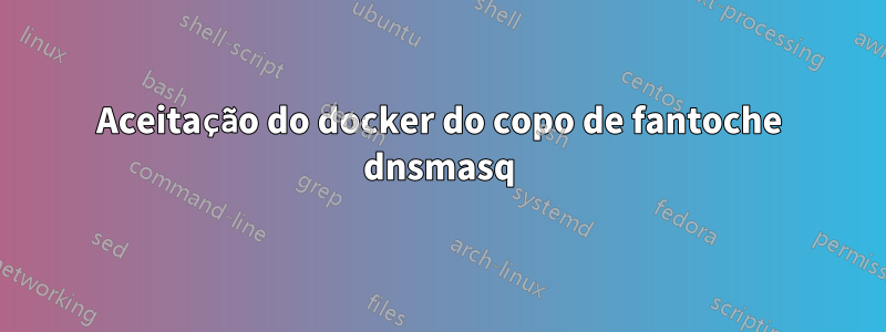 Aceitação do docker do copo de fantoche dnsmasq