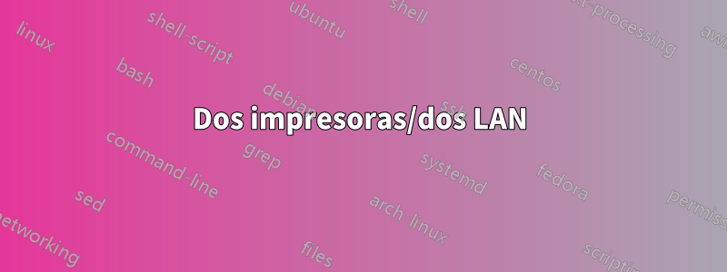 Dos impresoras/dos LAN