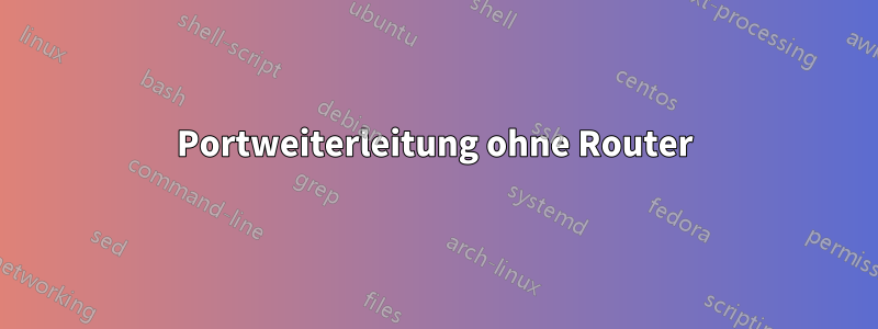 Portweiterleitung ohne Router