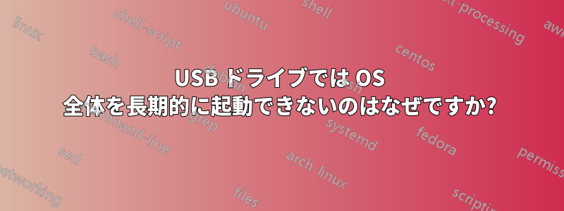 USB ドライブでは OS 全体を長期的に起動できないのはなぜですか?