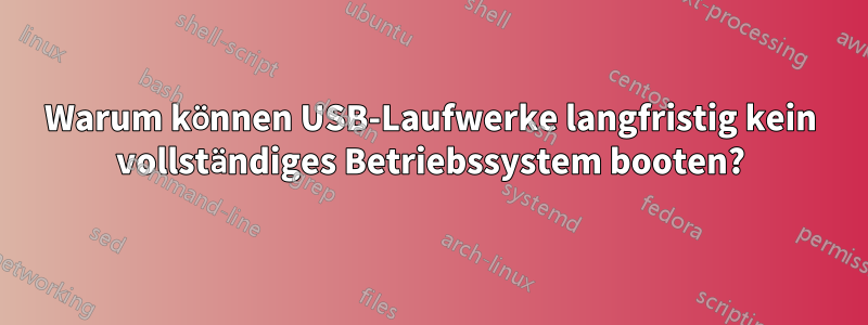 Warum können USB-Laufwerke langfristig kein vollständiges Betriebssystem booten?