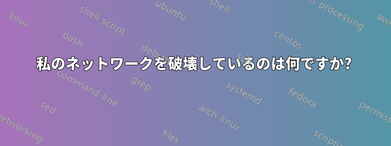 私のネットワークを破壊しているのは何ですか?