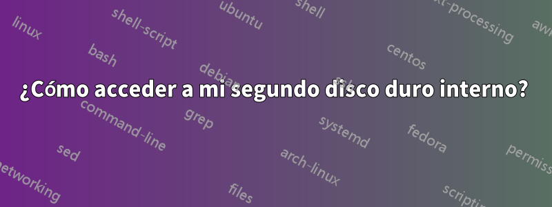 ¿Cómo acceder a mi segundo disco duro interno?