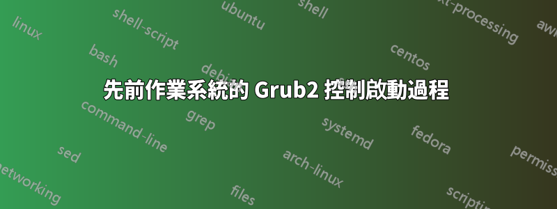 先前作業系統的 Grub2 控制啟動過程