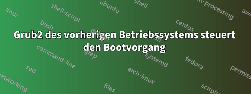 Grub2 des vorherigen Betriebssystems steuert den Bootvorgang