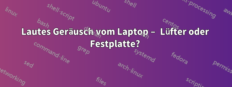 Lautes Geräusch vom Laptop – Lüfter oder Festplatte?