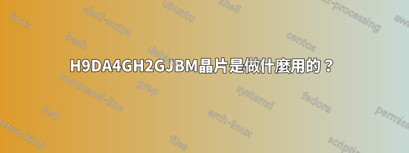 H9DA4GH2GJBM晶片是做什麼用的？