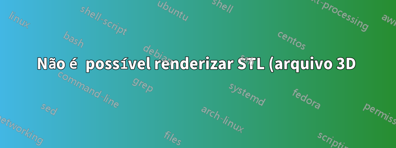 Não é possível renderizar STL (arquivo 3D) no navegador da web, onde funcionava antes