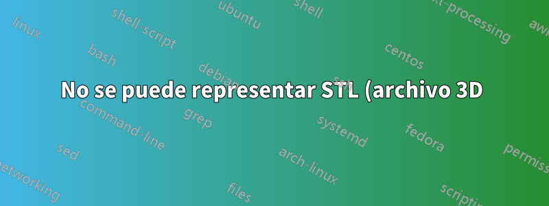 No se puede representar STL (archivo 3D) en el navegador web, donde funcionaba antes