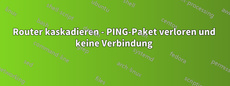 Router kaskadieren - PING-Paket verloren und keine Verbindung