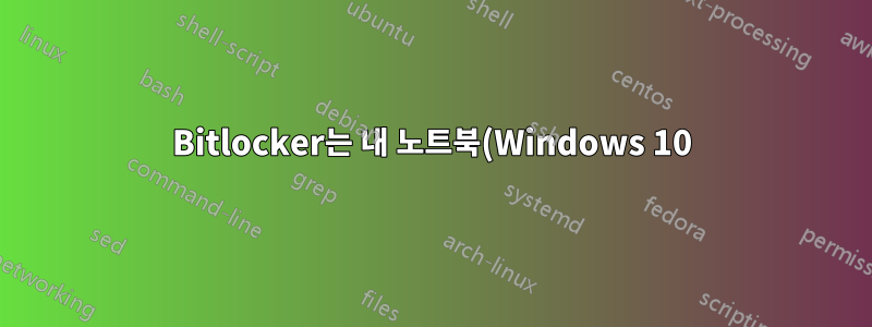 Bitlocker는 내 노트북(Windows 10)의 데이터를 보호하는 합리적인 방법입니까?