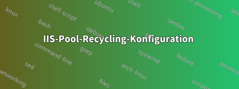 IIS-Pool-Recycling-Konfiguration