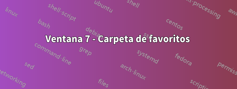 Ventana 7 - Carpeta de favoritos