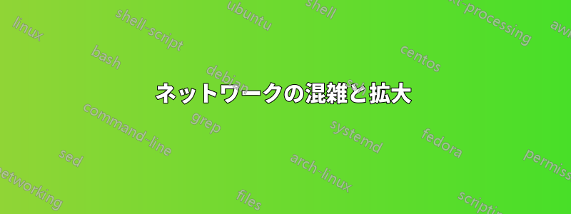 ネットワークの混雑と拡大