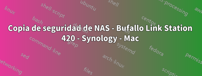 Copia de seguridad de NAS - Bufallo Link Station 420 - Synology - Mac