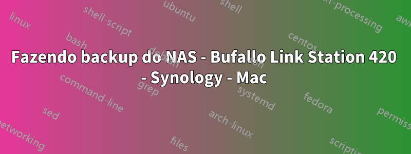 Fazendo backup do NAS - Bufallo Link Station 420 - Synology - Mac