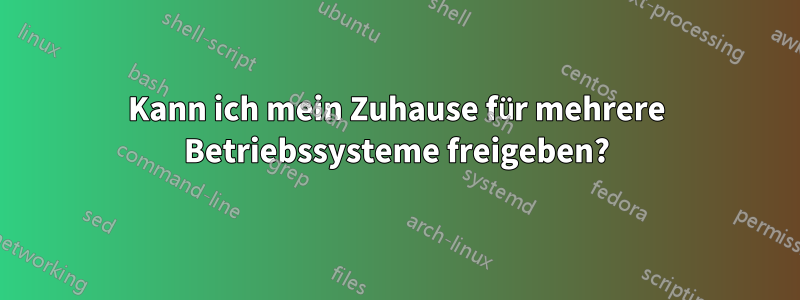 Kann ich mein Zuhause für mehrere Betriebssysteme freigeben?