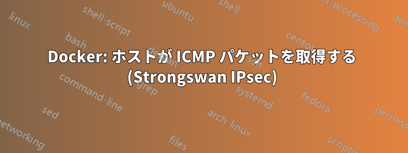 Docker: ホストが ICMP パケットを取得する (Strongswan IPsec)