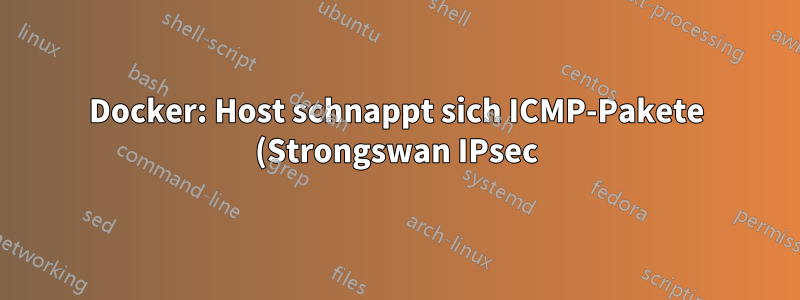 Docker: Host schnappt sich ICMP-Pakete (Strongswan IPsec)