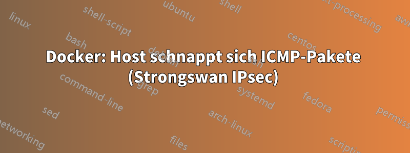 Docker: Host schnappt sich ICMP-Pakete (Strongswan IPsec)