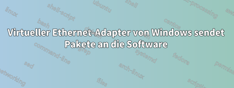 Virtueller Ethernet-Adapter von Windows sendet Pakete an die Software