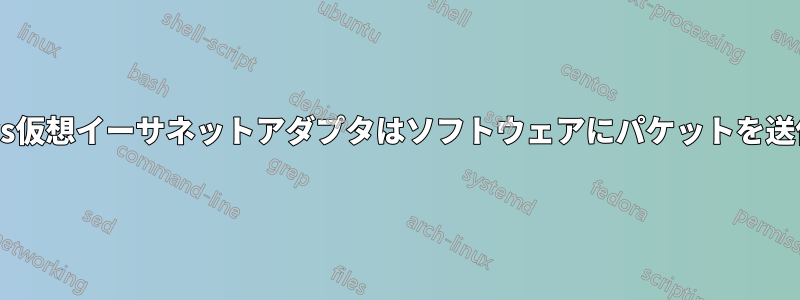 Windows仮想イーサネットアダプタはソフトウェアにパケットを送信します