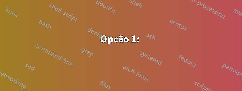 Opção 1: