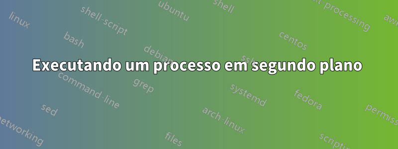 Executando um processo em segundo plano
