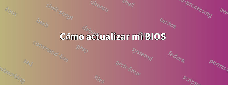 Cómo actualizar mi BIOS