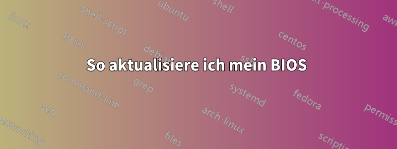 So aktualisiere ich mein BIOS