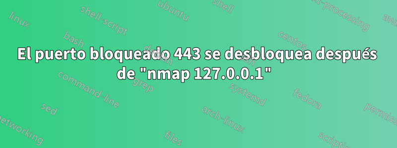 El puerto bloqueado 443 se desbloquea después de "nmap 127.0.0.1"