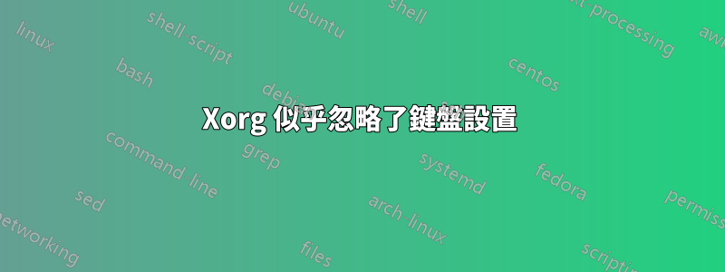 Xorg 似乎忽略了鍵盤設置