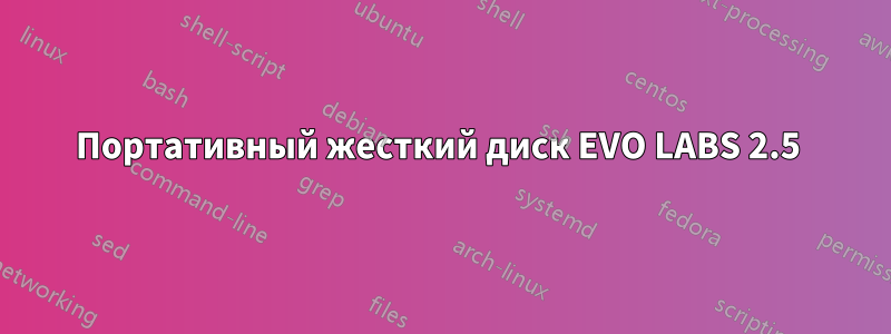 Портативный жесткий диск EVO LABS 2.5 