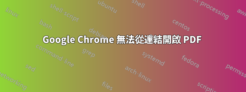 Google Chrome 無法從連結開啟 PDF