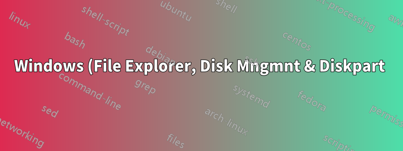 Windows (File Explorer, Disk Mngmnt & Diskpart), MiniTool и форматировщик sdcard.org не могут отформатировать мою карту памяти? Мне следует утилизировать карту?