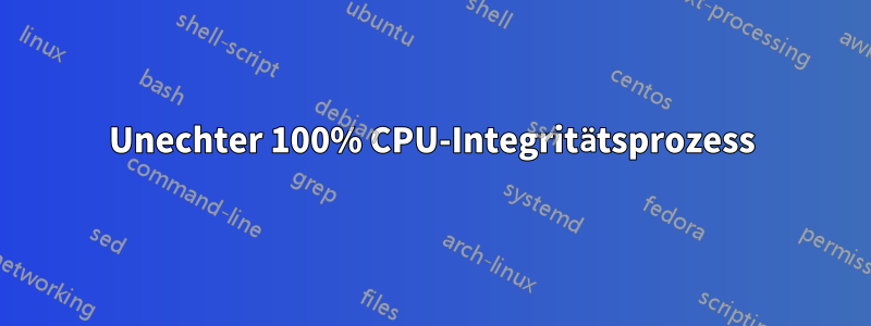 Unechter 100% CPU-Integritätsprozess