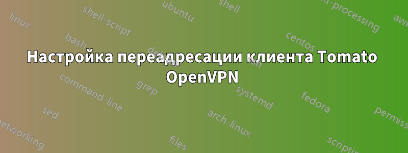 Настройка переадресации клиента Tomato OpenVPN