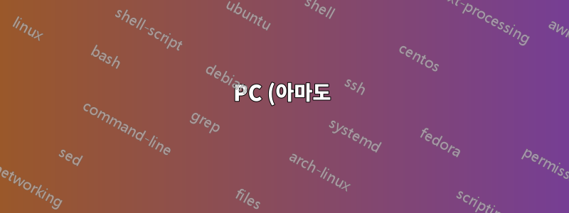 PC (아마도) 무작위로 게시되지 않음