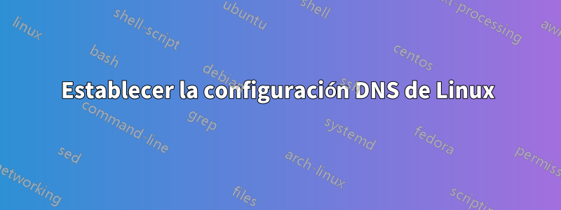 Establecer la configuración DNS de Linux