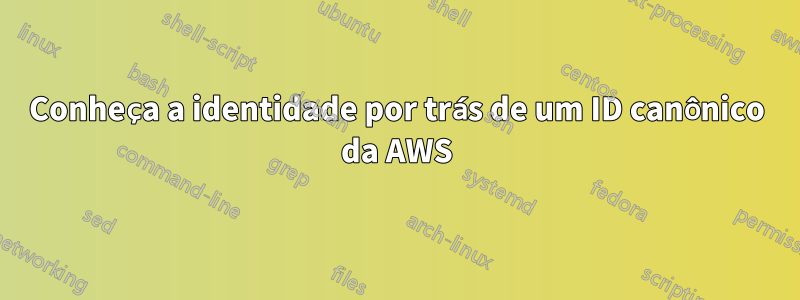 Conheça a identidade por trás de um ID canônico da AWS