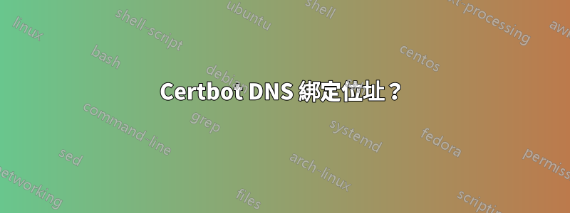 Certbot DNS 綁定位址？