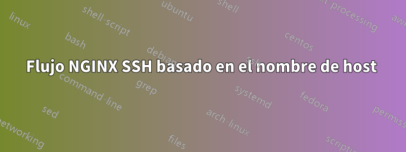 Flujo NGINX SSH basado en el nombre de host