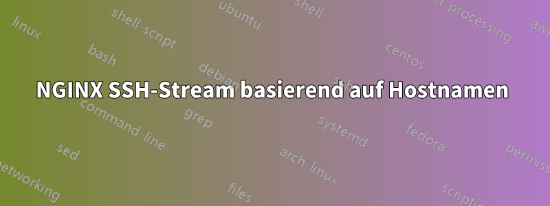 NGINX SSH-Stream basierend auf Hostnamen